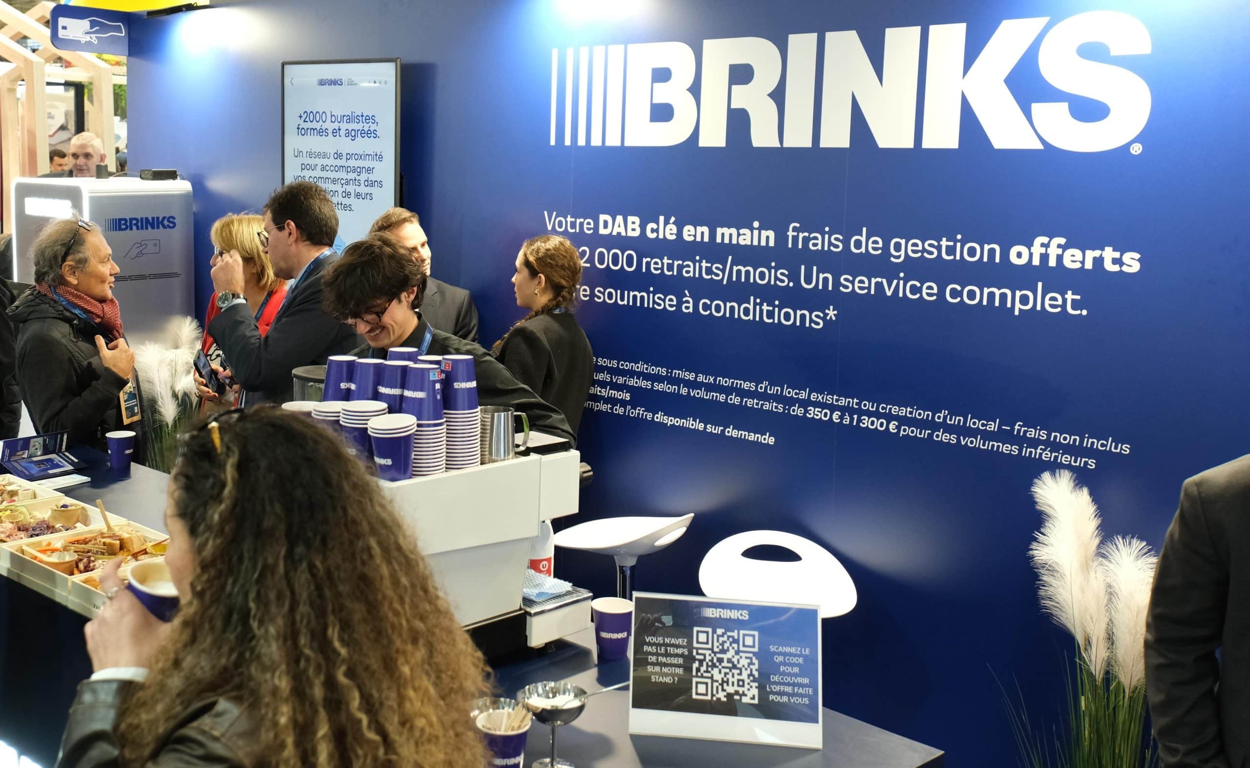 Brink's présentait son offre de DAB clé en main lors du Salon des maires en novembre 2025 à Paris